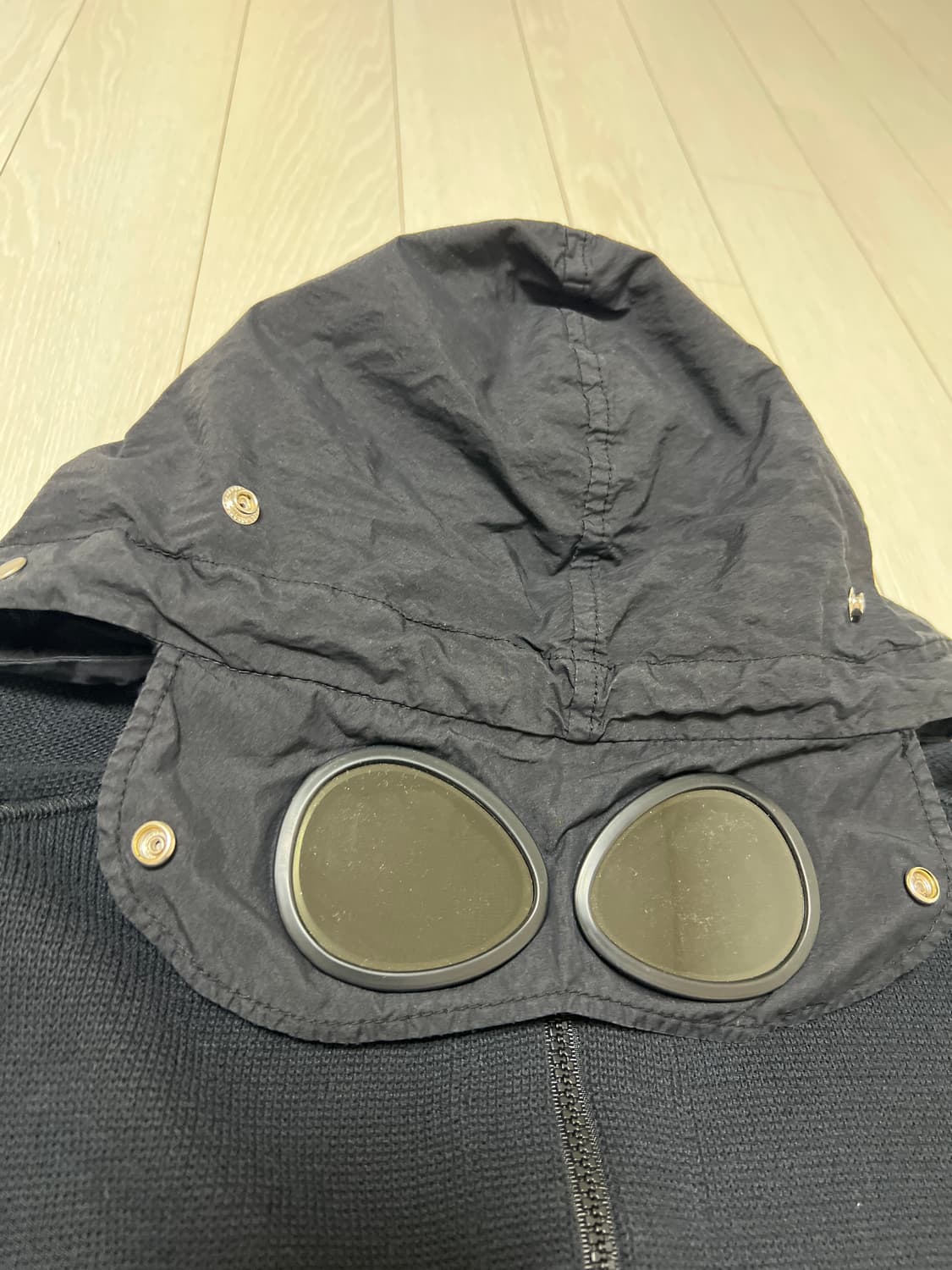 CP컴퍼니 고글 후드집업니트 자켓  점퍼 L 100 상품이미지5