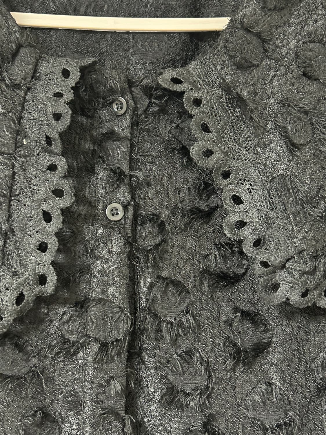 검정 털 블라우스 상품이미지3