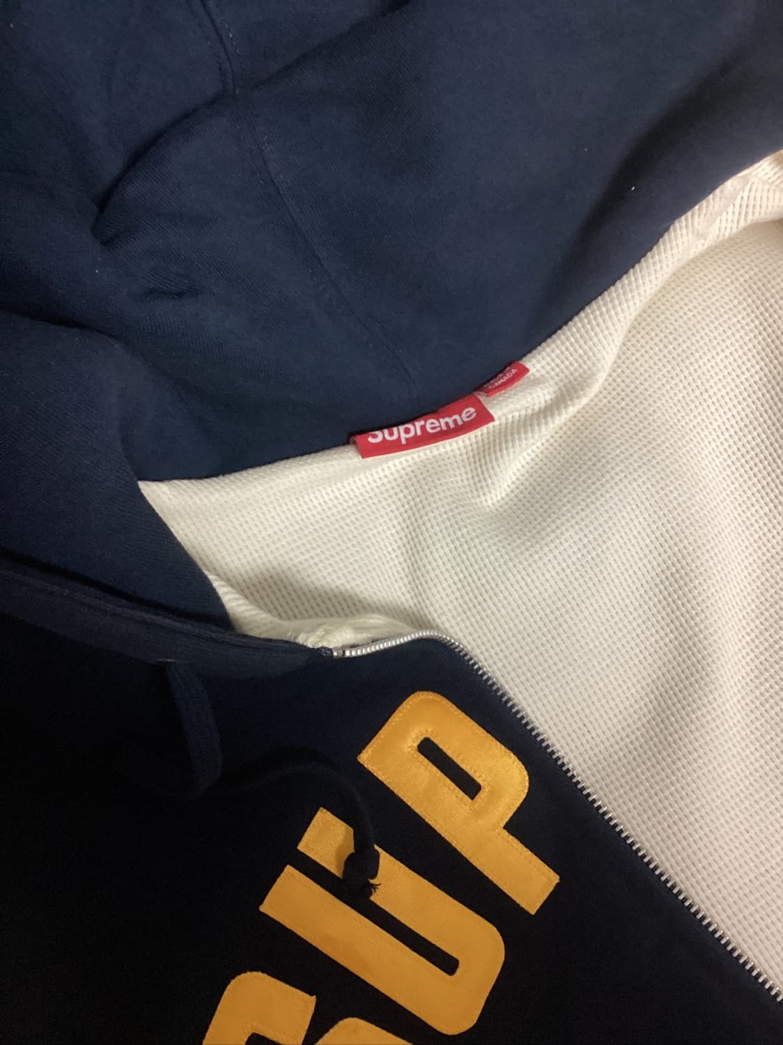 슈프림 아크써멀 후드집업 네이비  상품이미지3