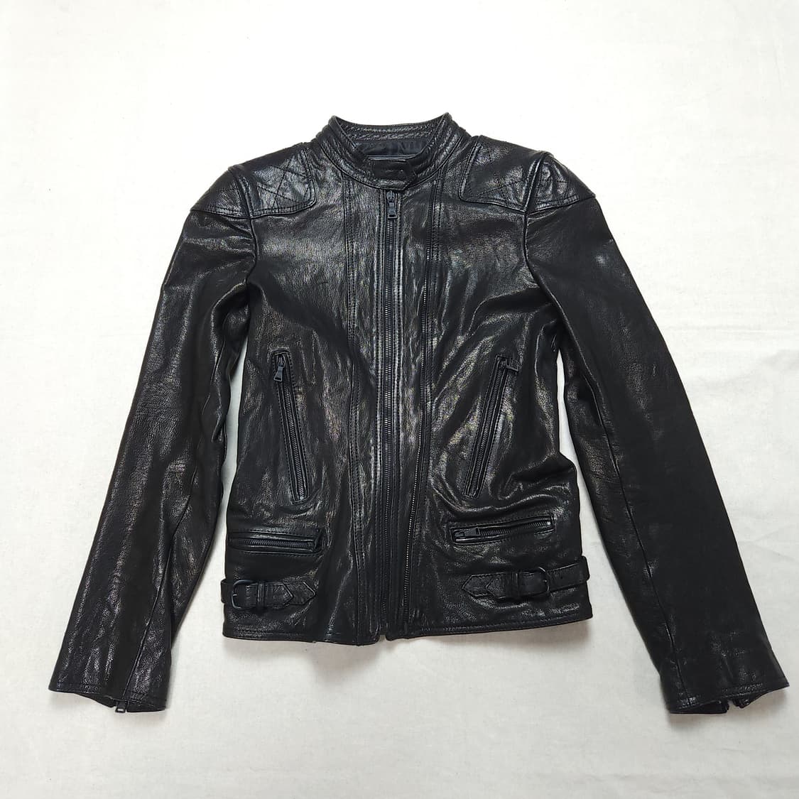 [XXS] 닐바렛 램레더 바이커 자켓 상품이미지1