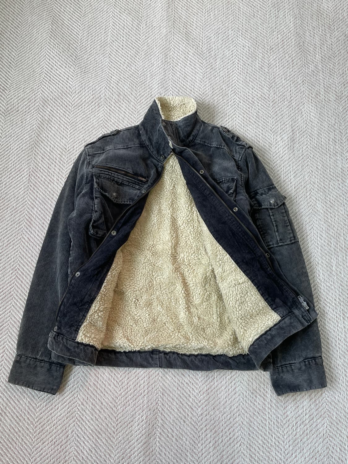 빈티지 코듀로이 보아안감 밀리터리 필드 자켓 J03239 상품이미지4