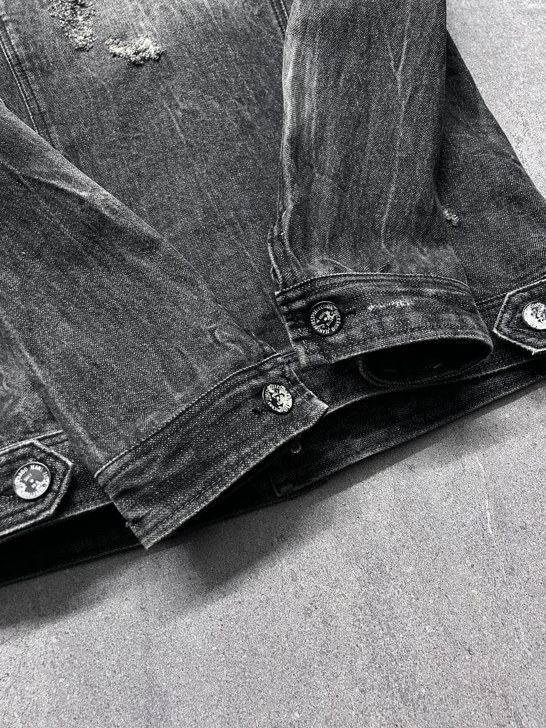 버커루 디스트레스드 트러커 자켓 상품이미지7