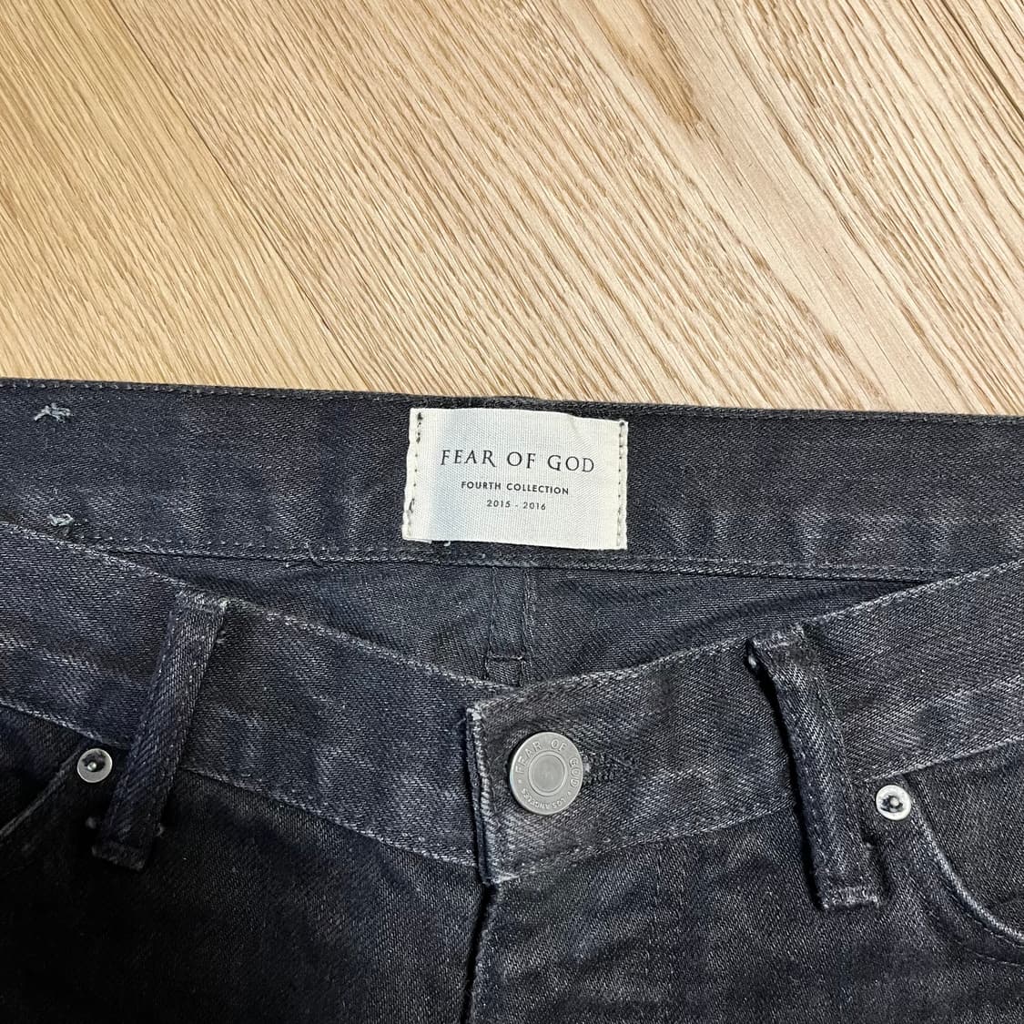 피어오브갓 4th 컬렉션 블랙 셀비지 데님 상품이미지3