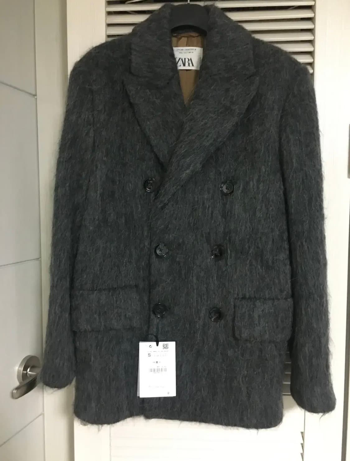 (새상품)자라 리미티드에디션 모헤어 하프더블코트 100 상품이미지7
