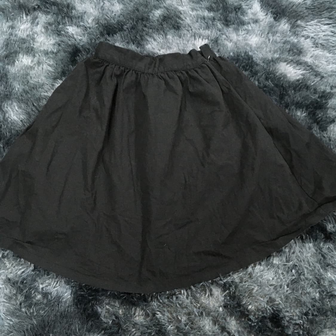 투티/0160 블랙 미디 모리걸 y2k 스커트 레이어드 상품이미지2