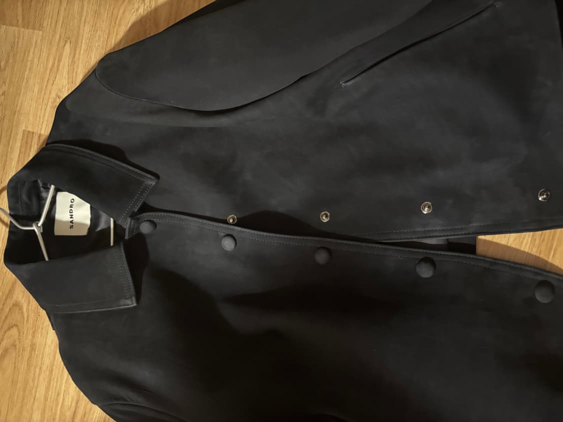 산드로 양가죽 네이비 스웨이드 sandro 상품이미지6