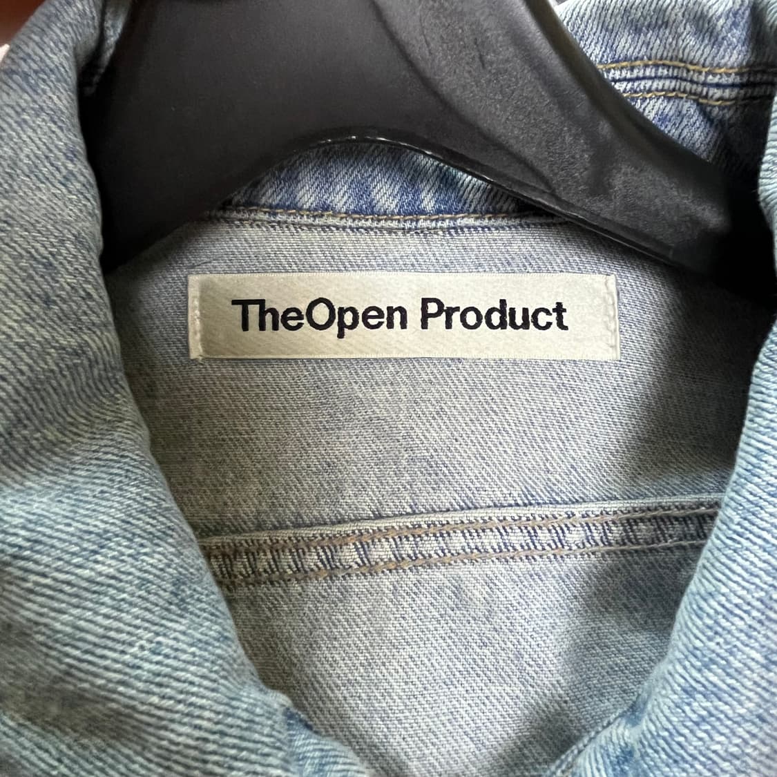 OPEN YY WASHED DENIM BOMBER JACKET 상품이미지3