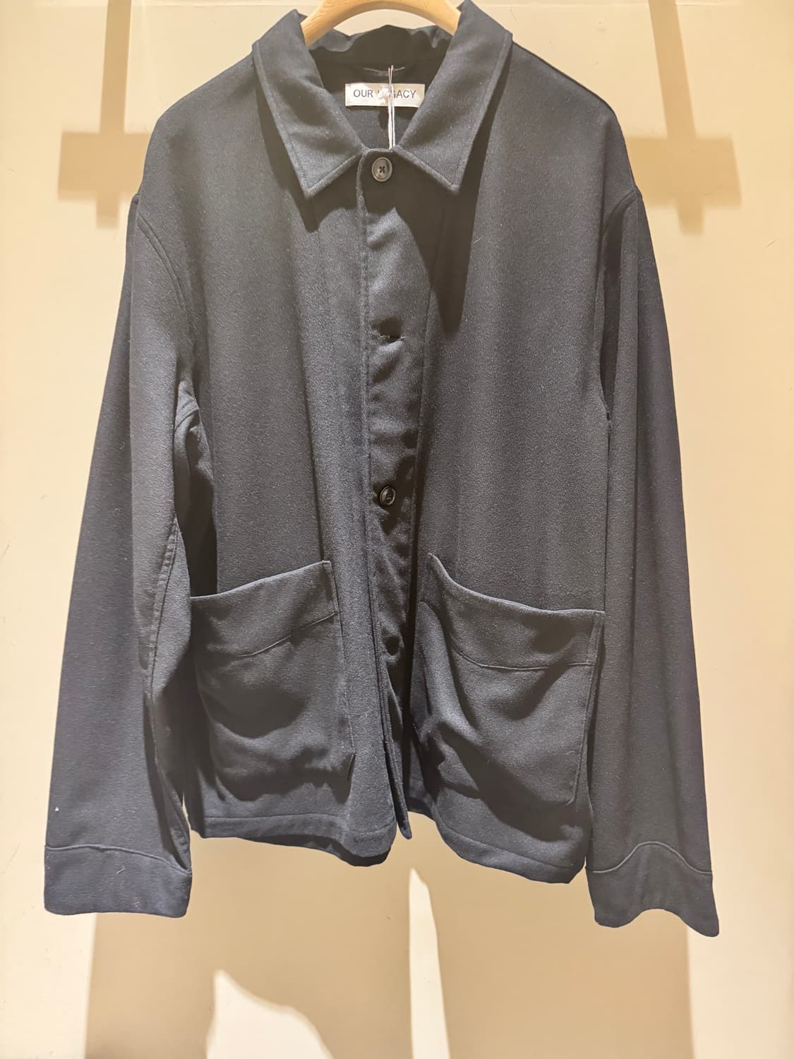 아워레가시 아카이브 박스 자켓 블랙 울 상품이미지1