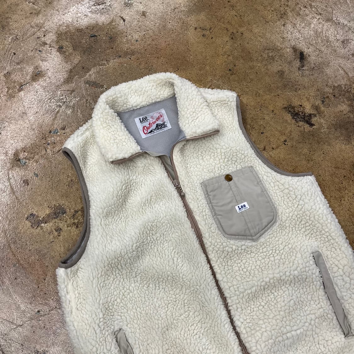 리 양털 후리스 조끼 상품이미지1