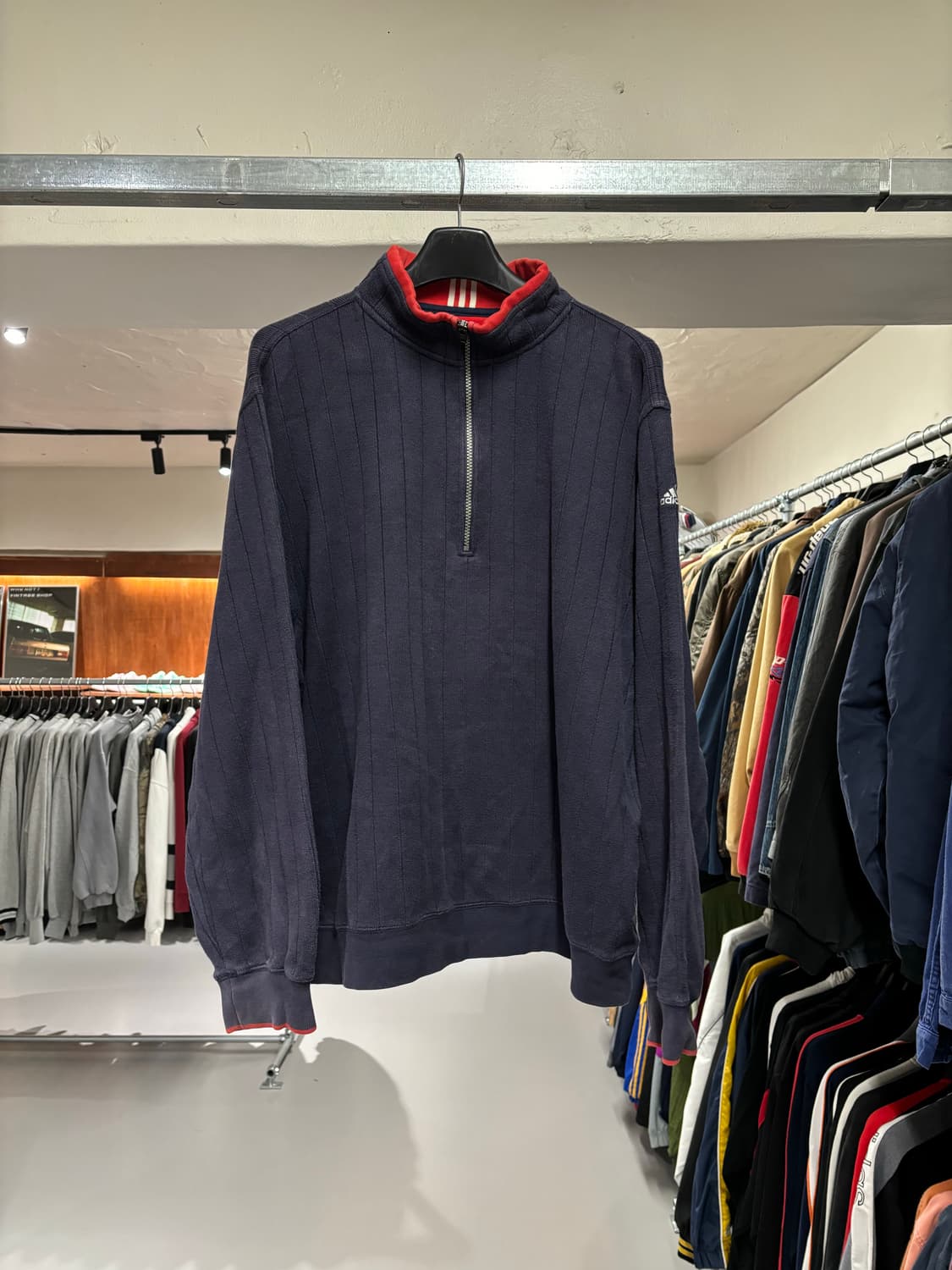 아디다스 올드스쿨 반집업 맨투맨 상품이미지3