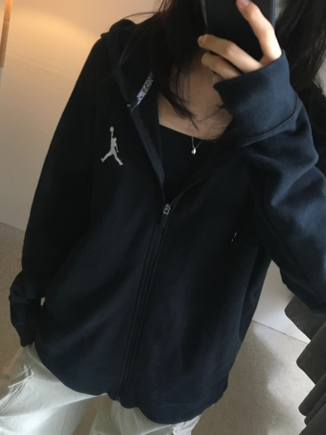 나이키 조던 후드집업 블랙 상품이미지1