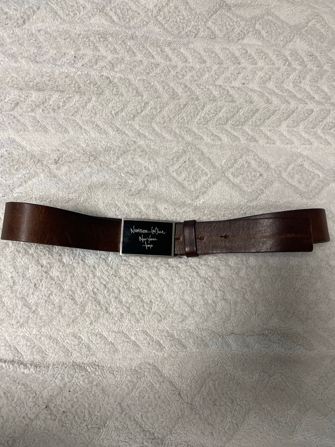 넘버나인(Number (n)ine) 가죽 벨트 상품이미지1