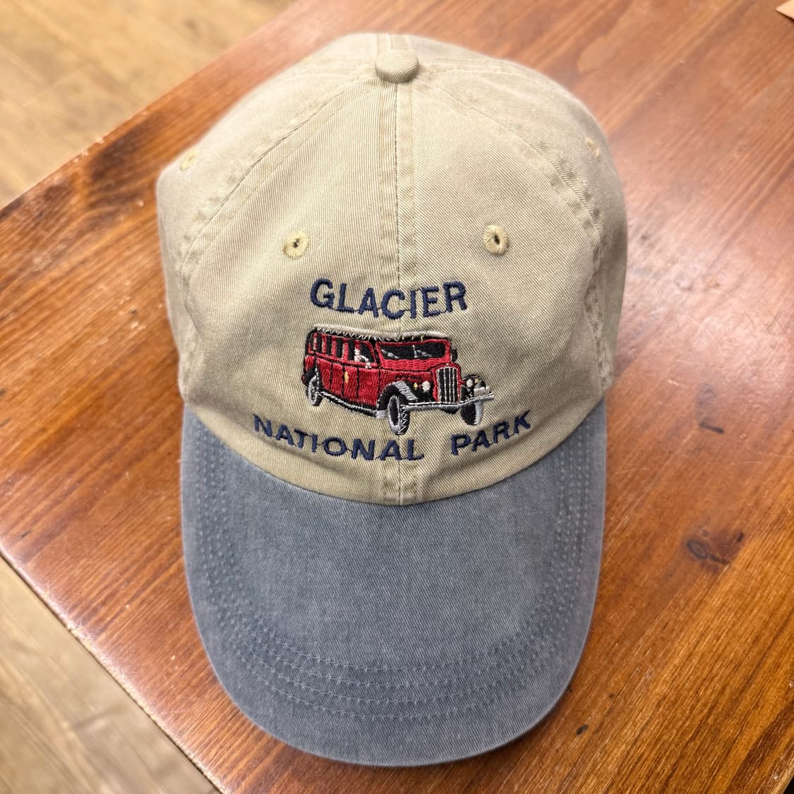 빈티지 글레이셔 국립공원 트러커캡 베이지색 상품이미지1