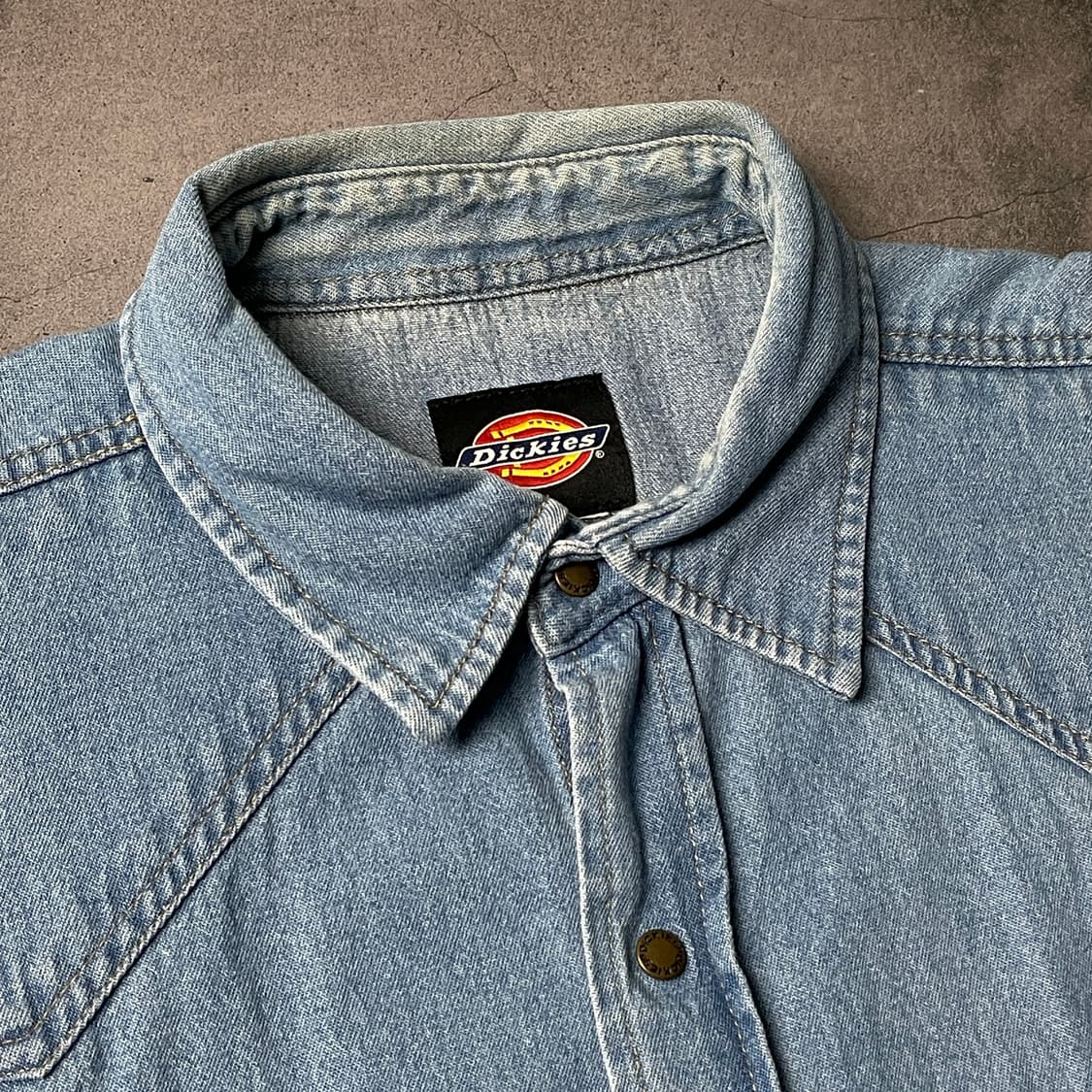 DICKIES 디키즈 빈티지 코튼 웨스턴 데님 셔츠 A00864 상품이미지2