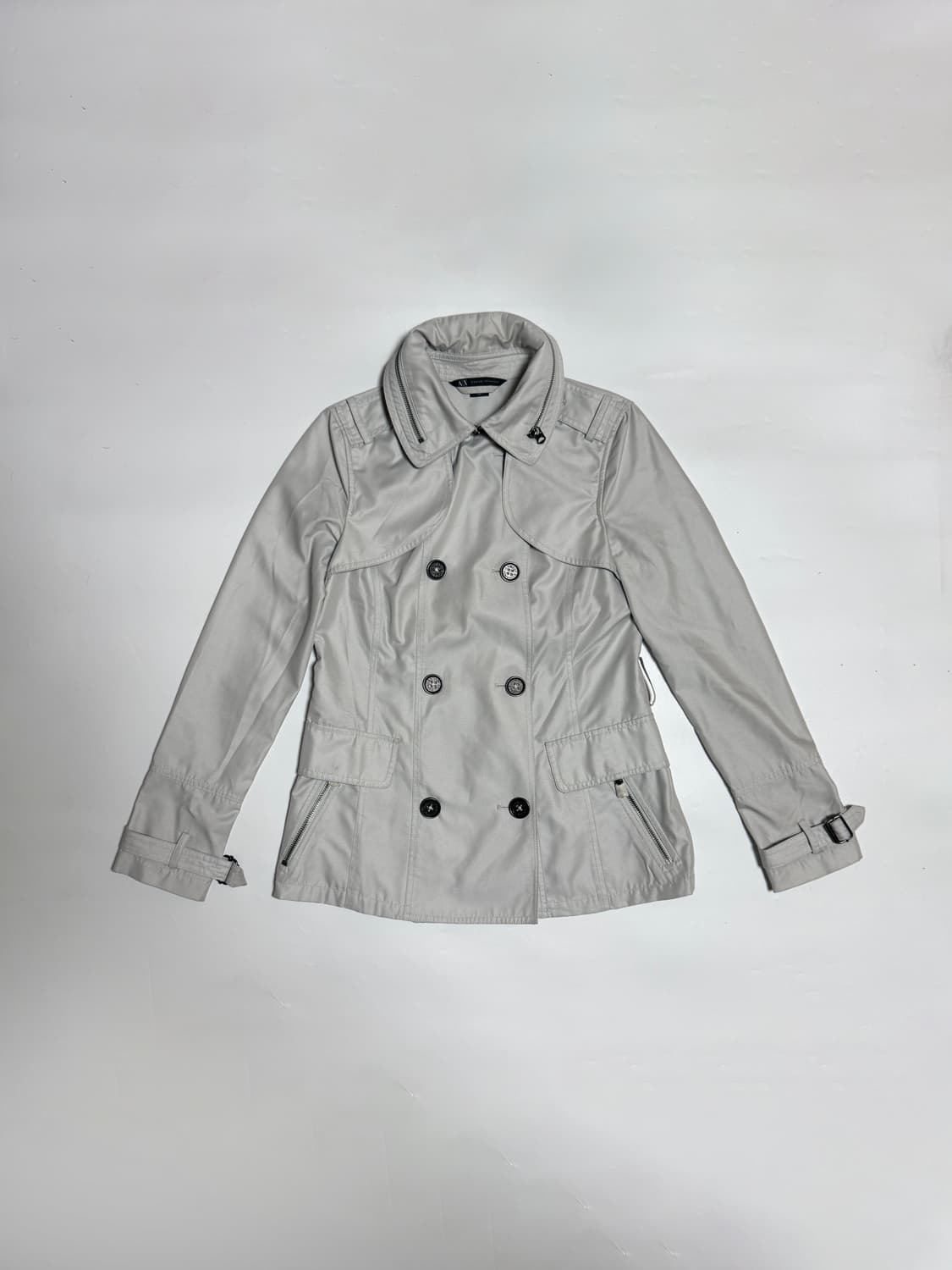 아르마니 익스체인지 더블 브레스트 트렌치 자켓 상품이미지6