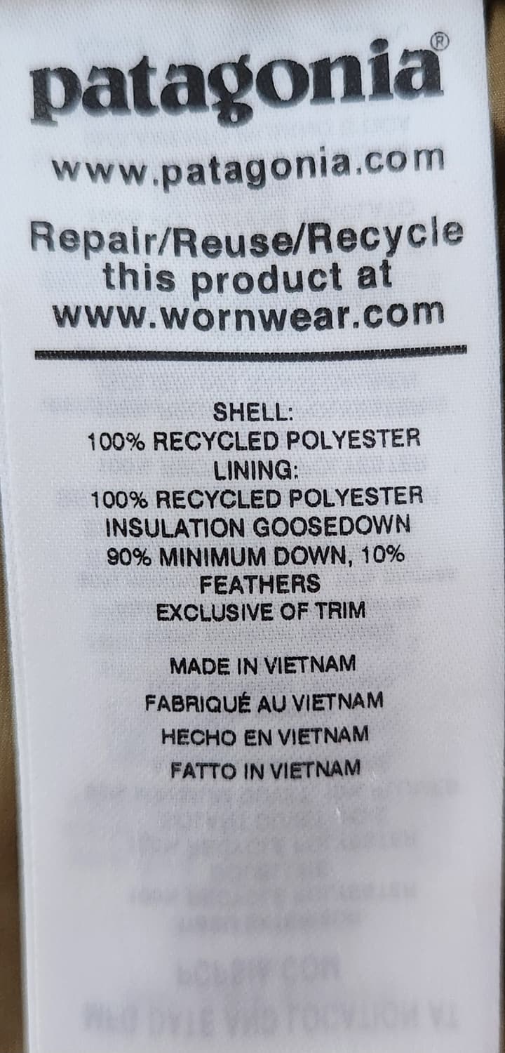 파타고니아 다운 패딩 조끼 L 상품이미지5
