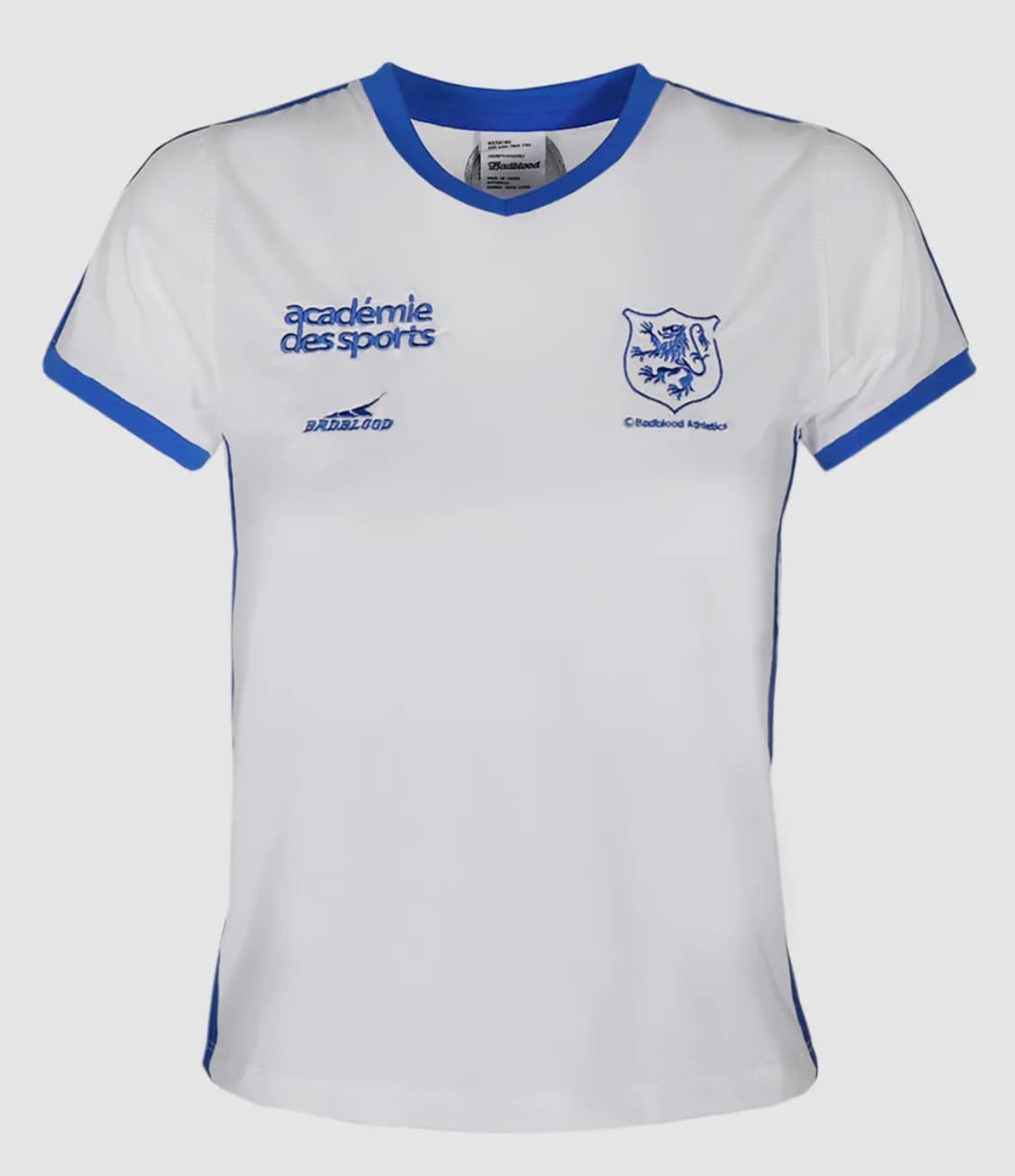 배드블러드 ADS 빈티지 브이넥 숏슬리브 슬림핏 화이트 S 상품이미지1