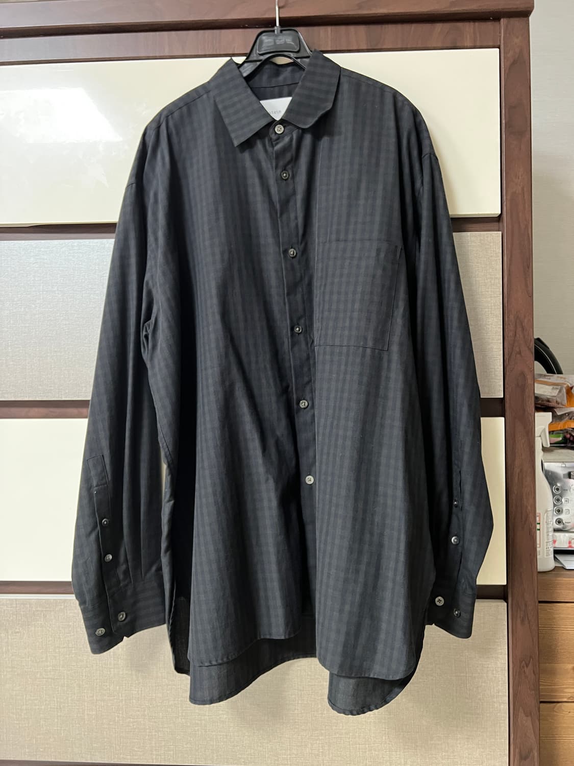 슈타인 24ss 오버사이즈 다운 팻 셔츠 상품이미지3