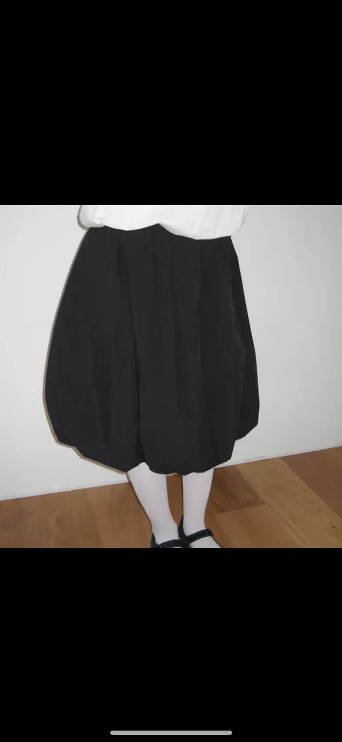 페스토 벌룬 미니 스커트 블랙 새상품 상품이미지1