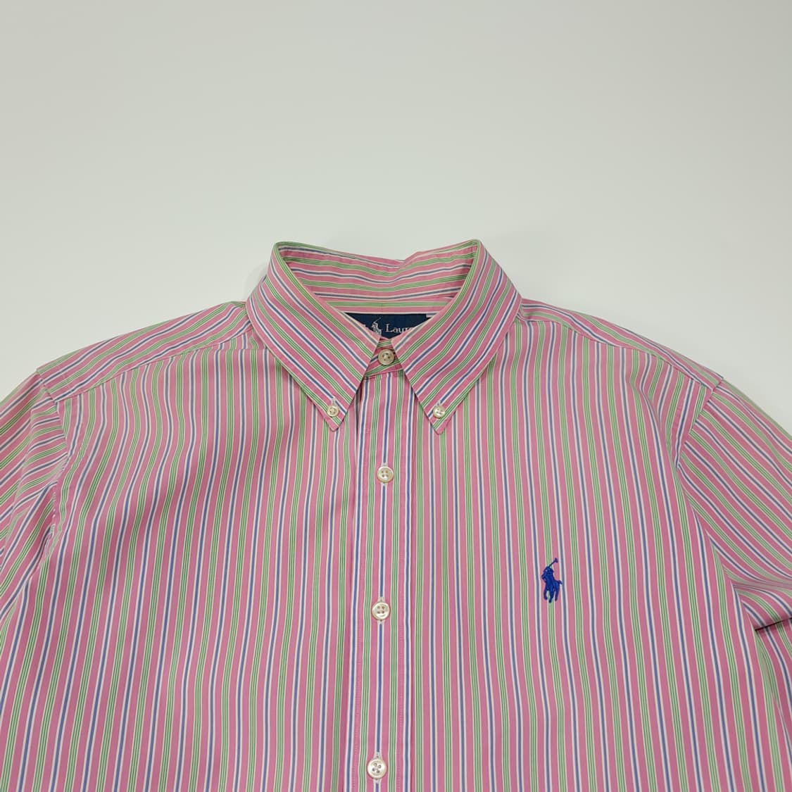CL809 M 폴로 00s 멀티스트라이프 버튼다운 핑크 셔츠 남방 상품이미지2