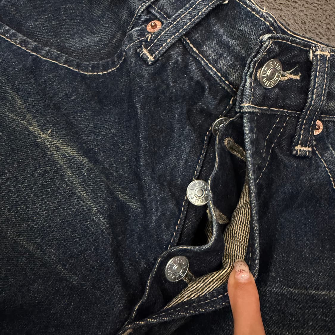 [ 정품/32 ] 에비수 엔지니어드진 데님 청바지 상품이미지6