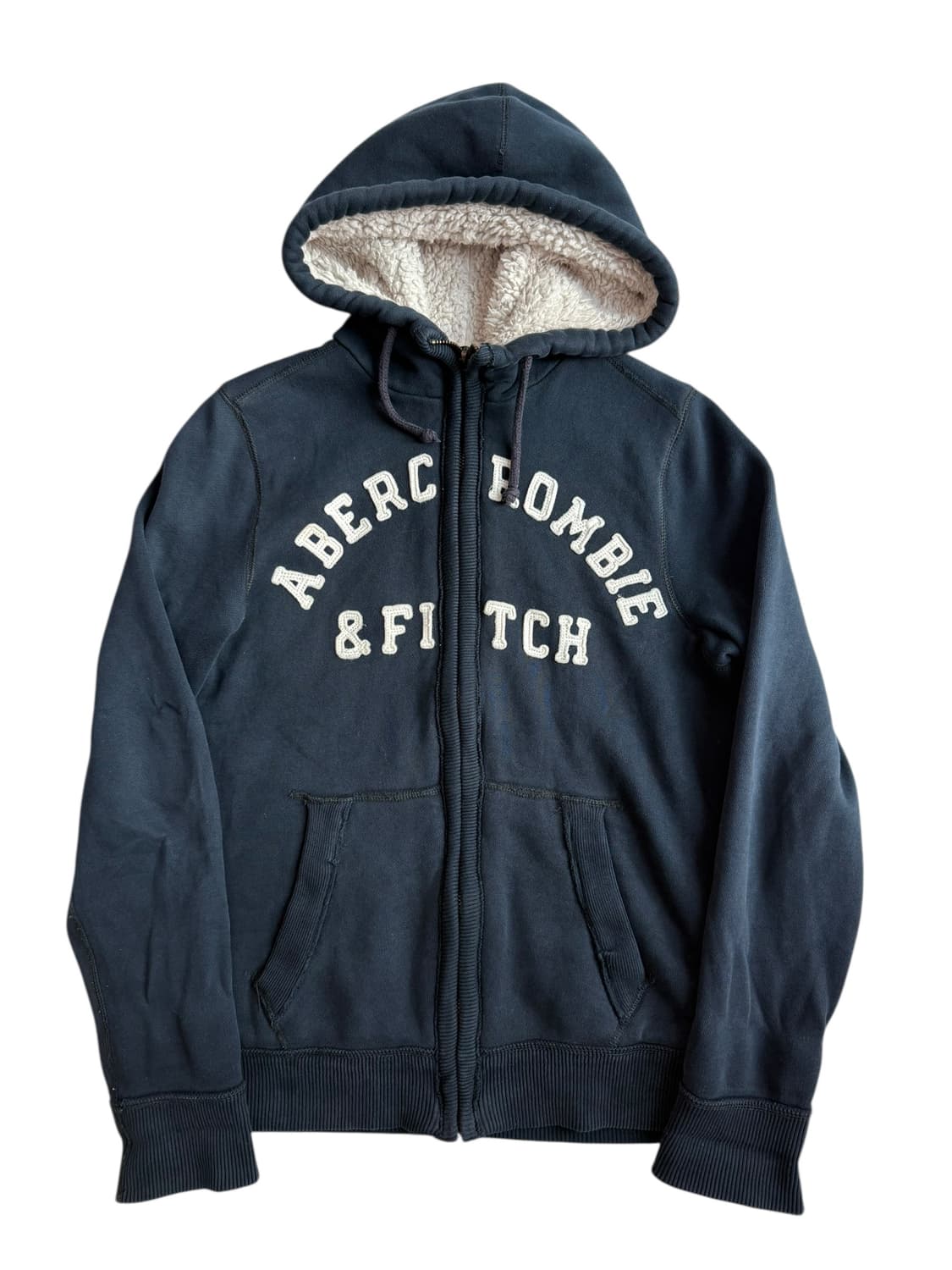아베크롬비 양털 네이비 후드집업 상품이미지5