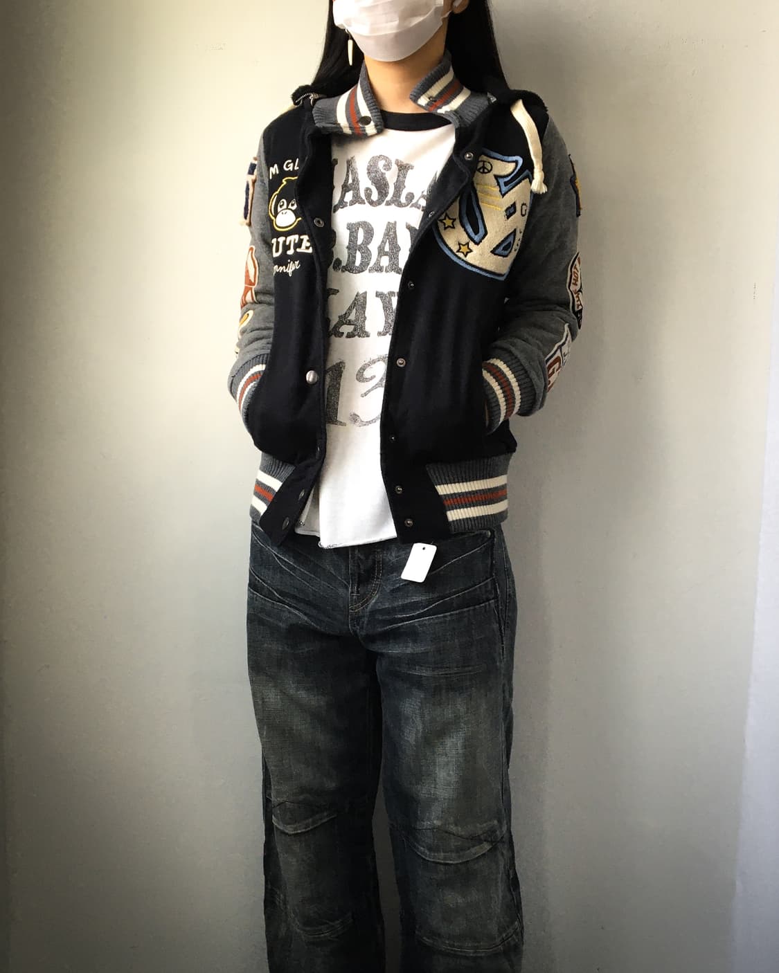 Gluttons patchwork varsity jacket 상품이미지5