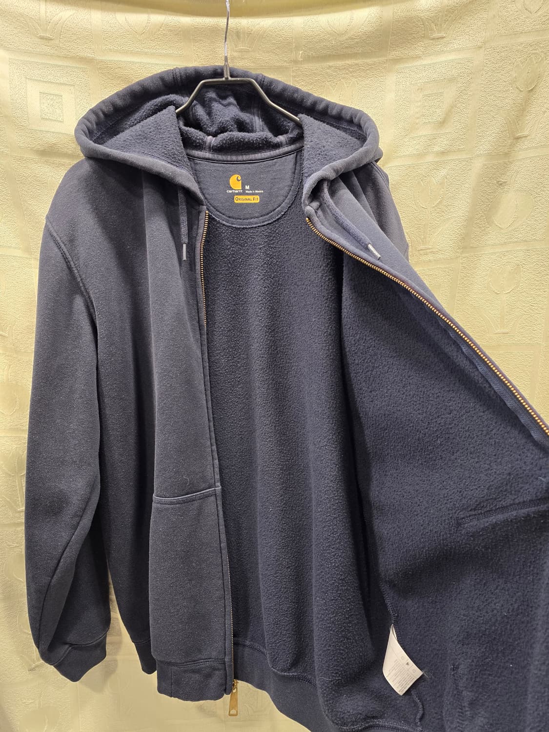 칼하트 기모 네이비 후드집업 M 상품이미지6