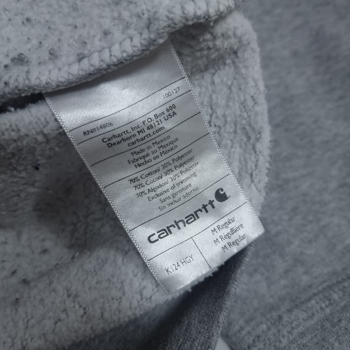 칼하트 그레이 기모 맨투맨 상품이미지6
