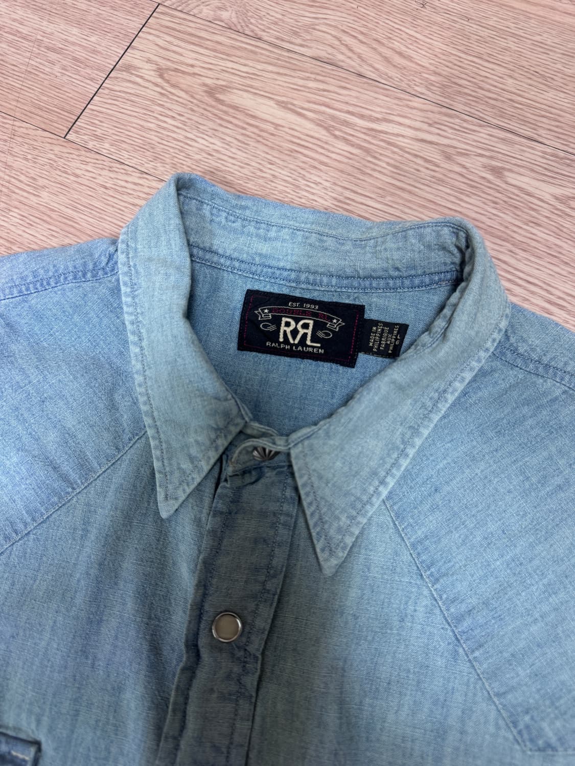 RRL 더블알엘 샴브레이 웨스턴셔츠 L  상품이미지4