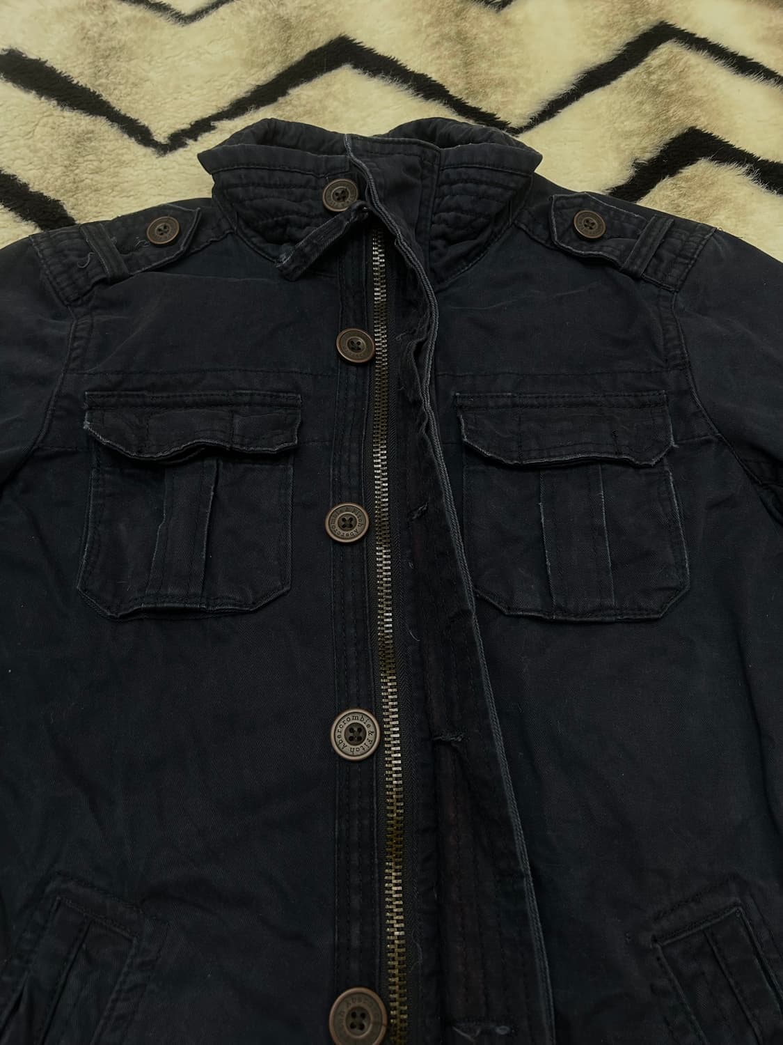 [M]아베크롬비 센티넬 밀리터리 야상/네이비 상품이미지5