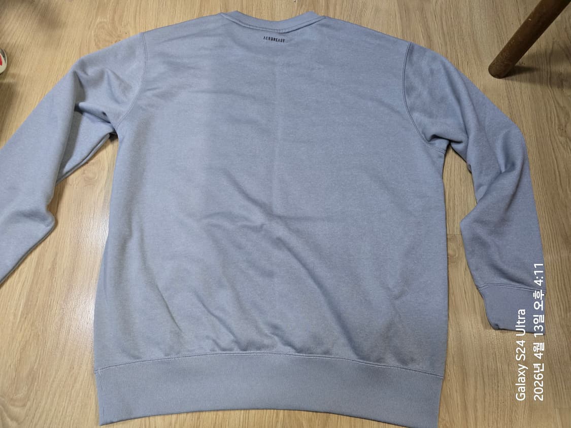 아디다스 빅로고 그레이 맨투맨 L 상품이미지2