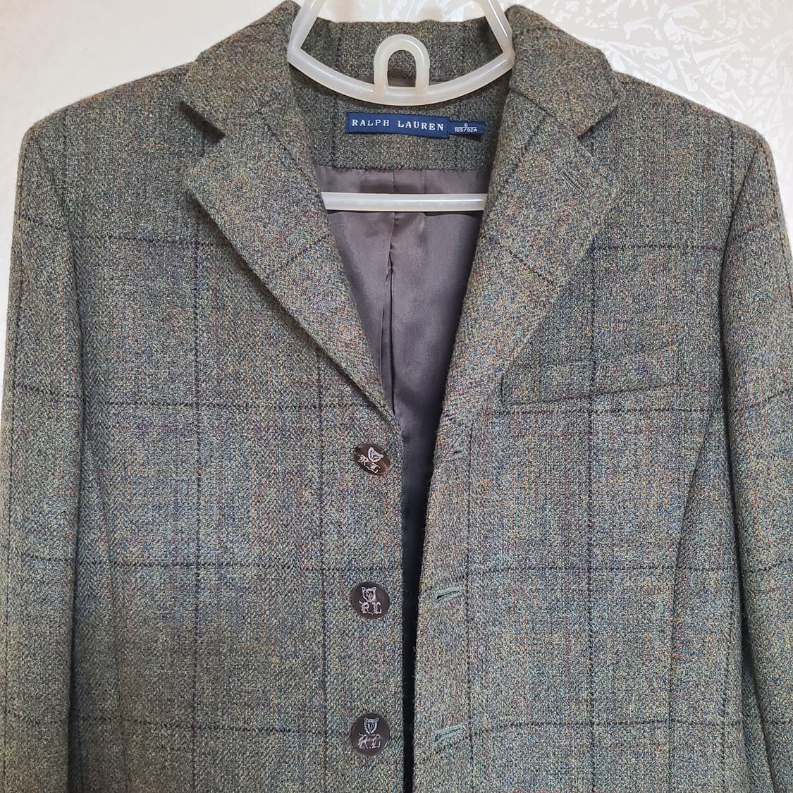 (S 새제품) 폴로 랄프로렌 여성 울 트위드 테일러드 싱글 클래식 코트 상품이미지3