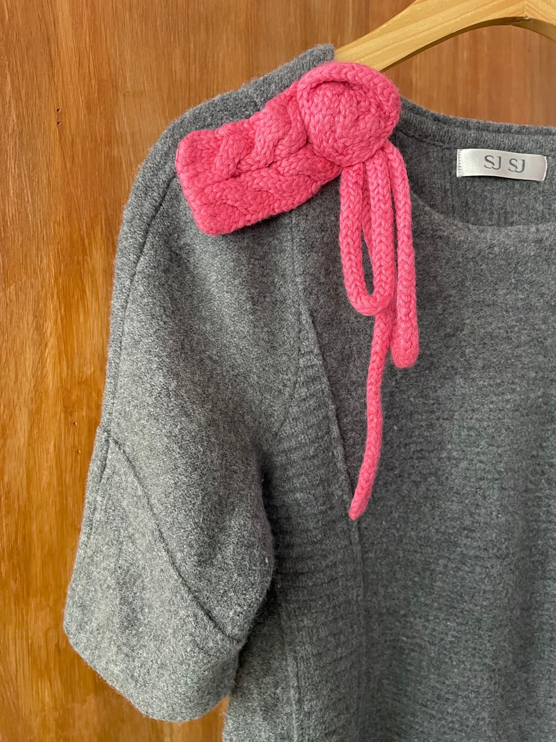 Pink knot wool midi dress 상품이미지6