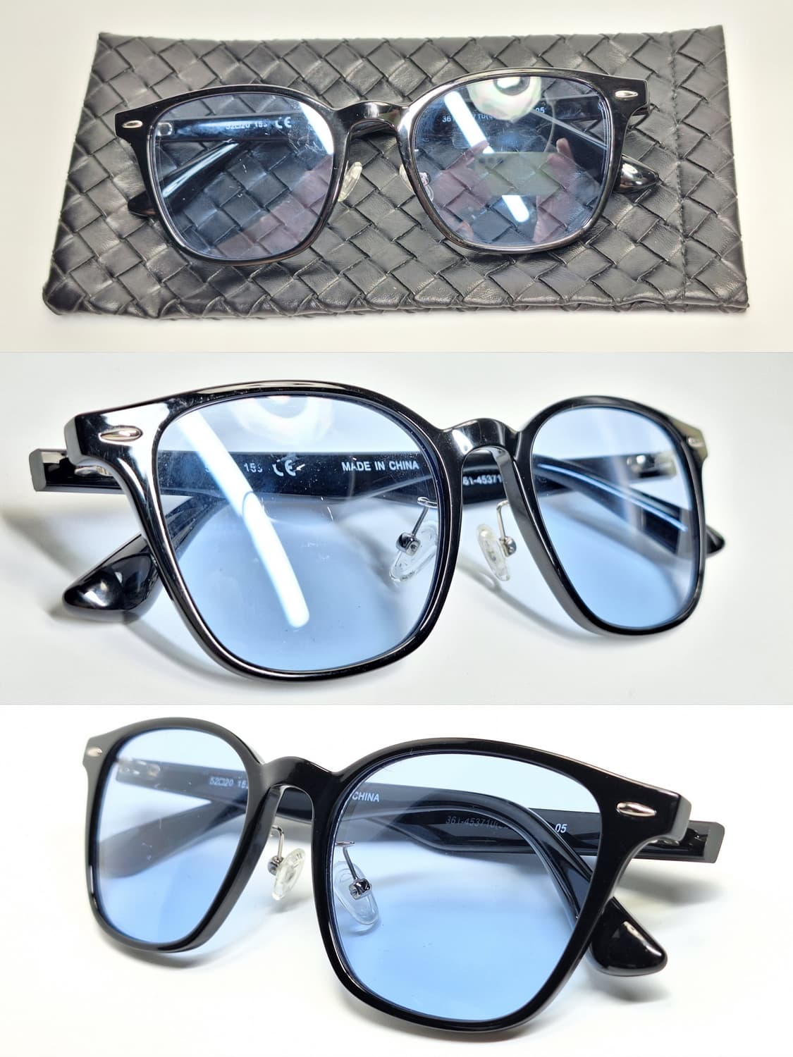 유니클로 블랙 스퀘어 선글라스 겸 안경테 361-453710 일본 수입 상품이미지3