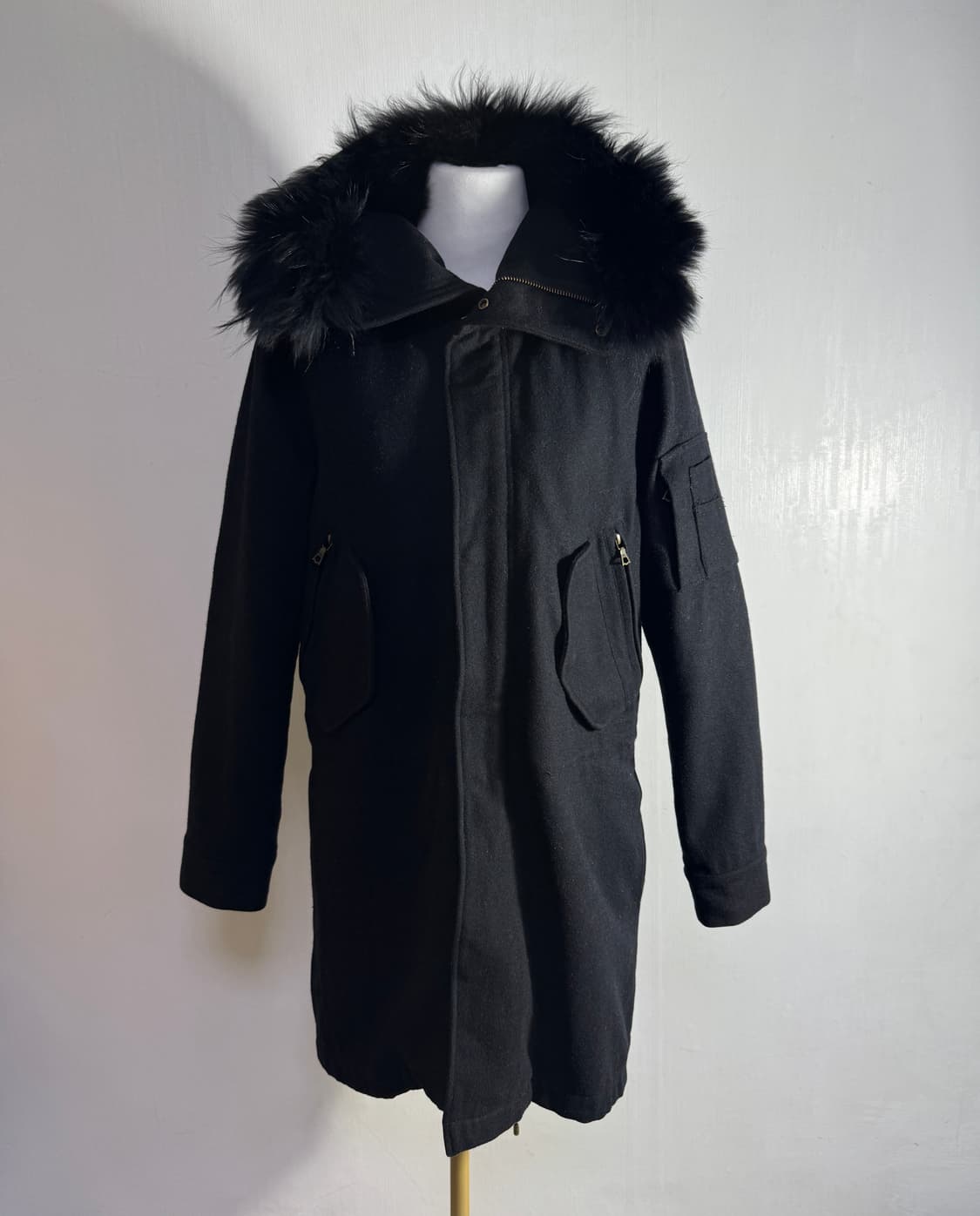 No id 멜튼 울 M-51 파카 y2k vkei  토네이도마트 밀리터리 상품이미지1