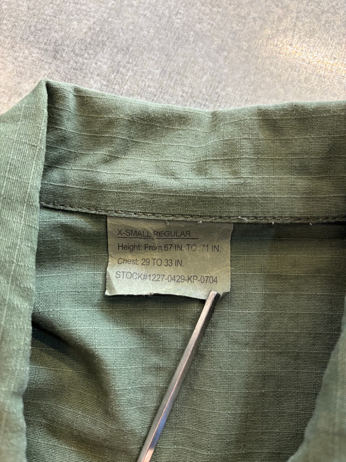 로스코 밀리터리 BDU 립스탑 셔츠 재킷 상품이미지4