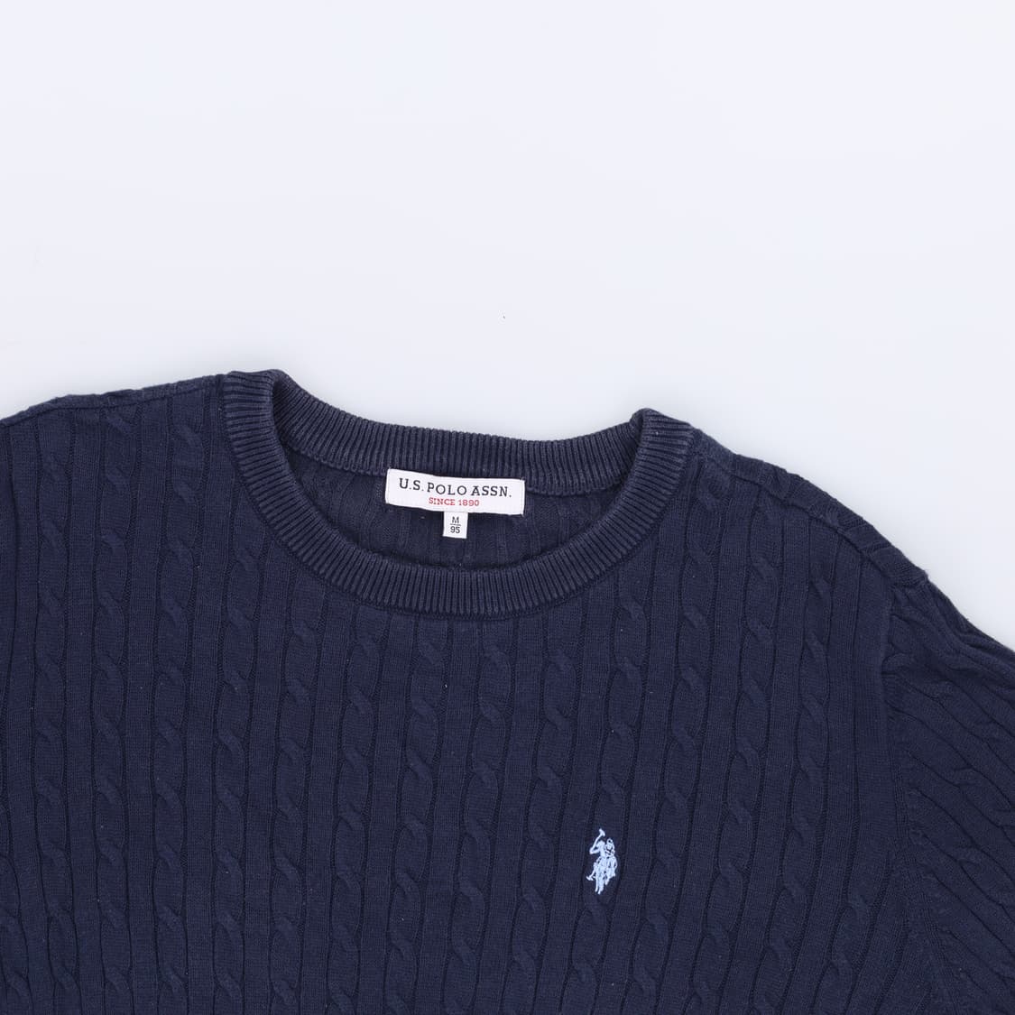 M 신형 US폴로 여성 케이블 니트 0414H1 상품이미지3