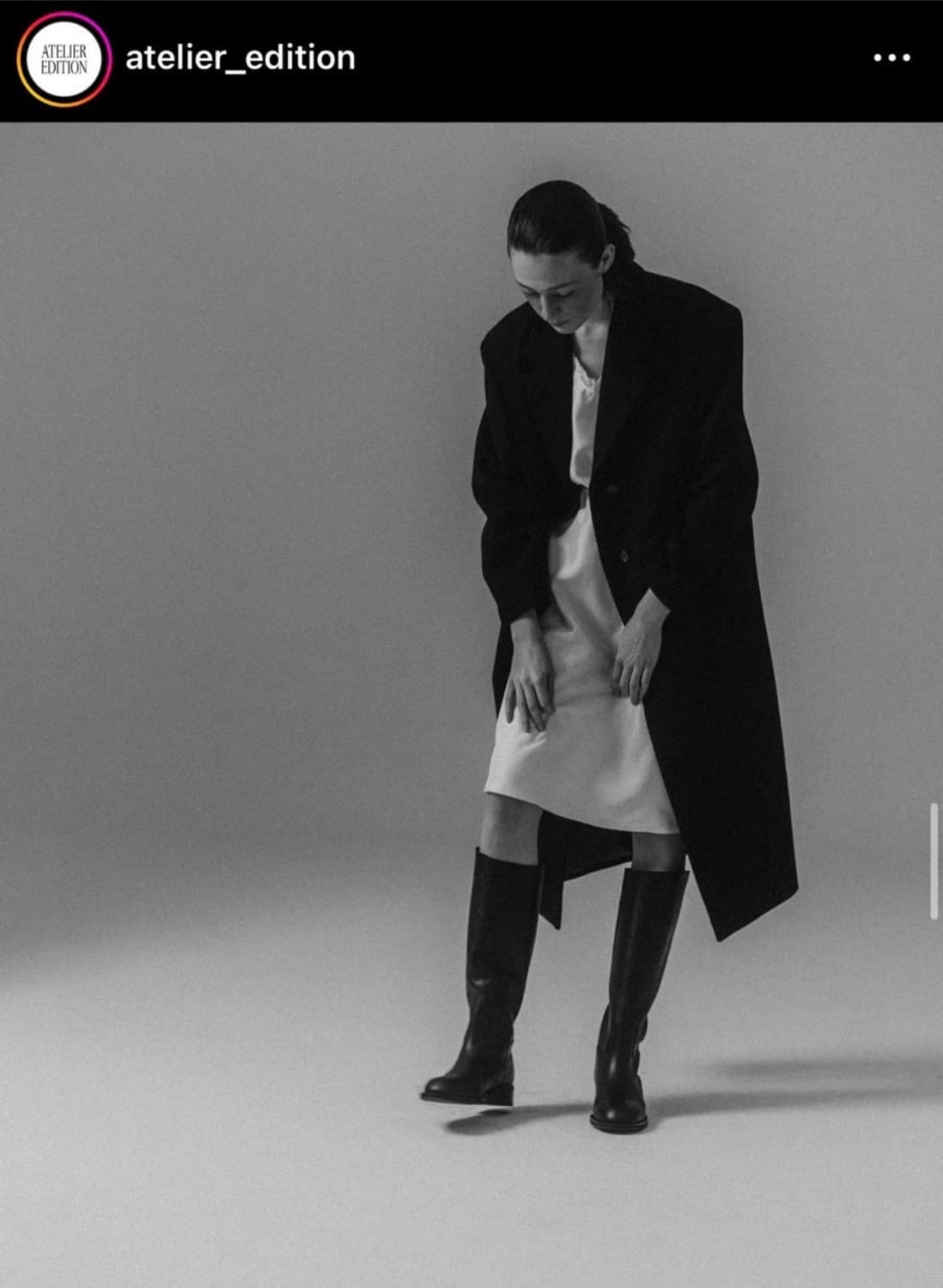 아뜰리에에디션 코트 팝니다 블랙 상품이미지1