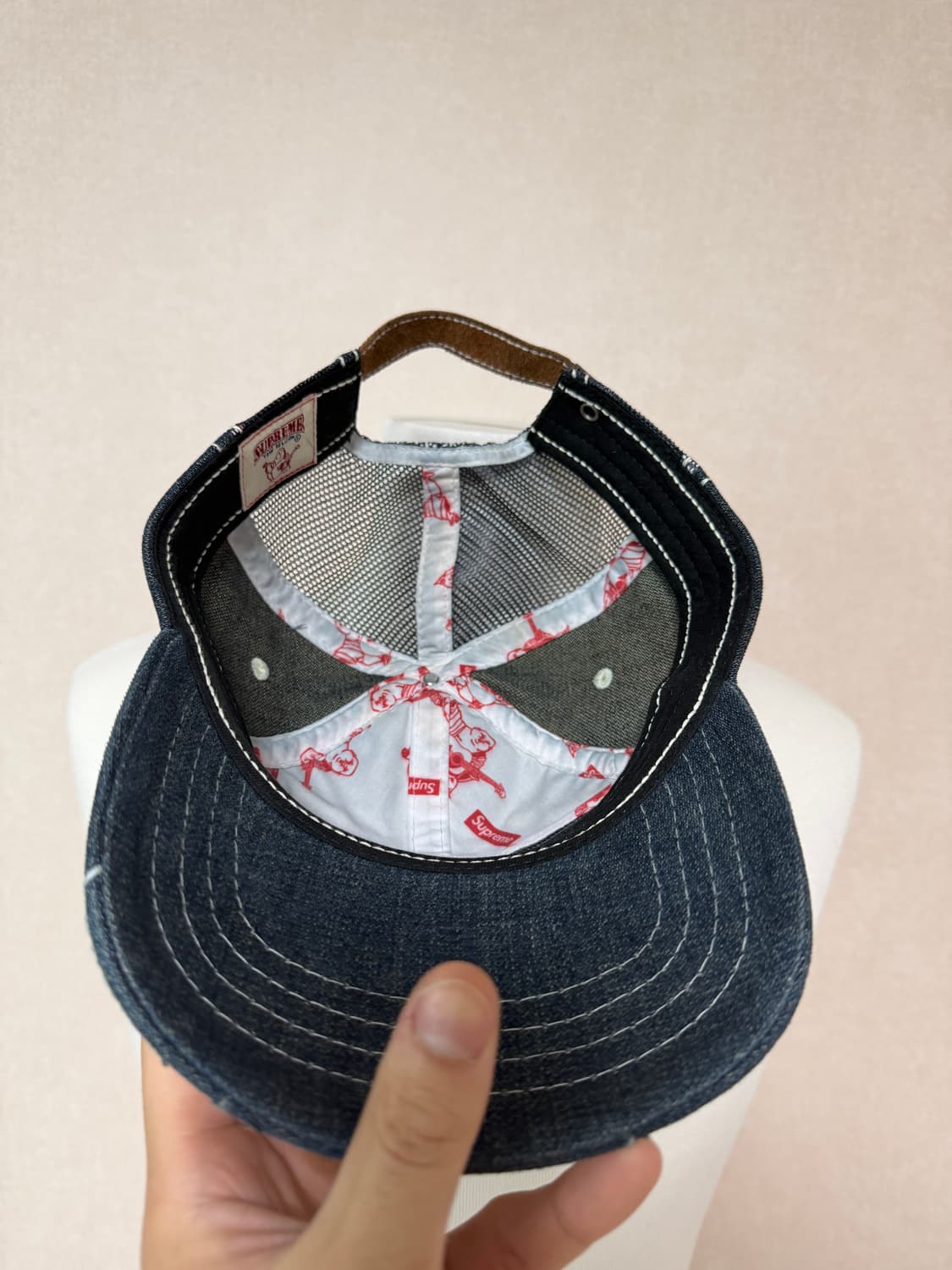 슈프림 트루릴리전 메쉬 인디고 볼캡 상품이미지2