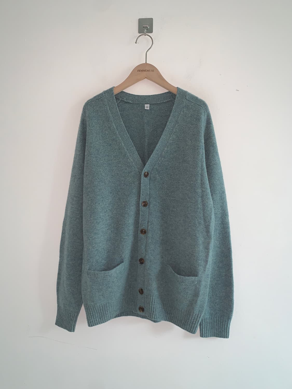 green loose cardigan 상품이미지1