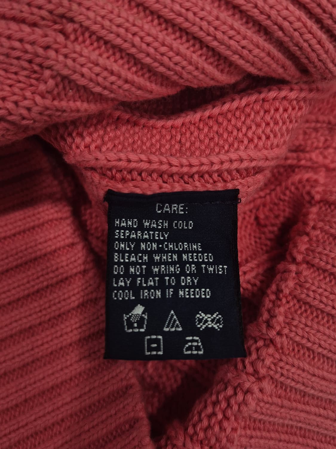 랄프로렌 스포츠 핑크색 꽈배기 브이넥 니트 스웨터 여성 100사이즈 상품이미지6