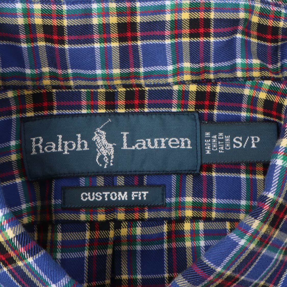 폴로 랄프로렌 블루 멀티 체크 커스텀핏 셔츠 상품이미지8