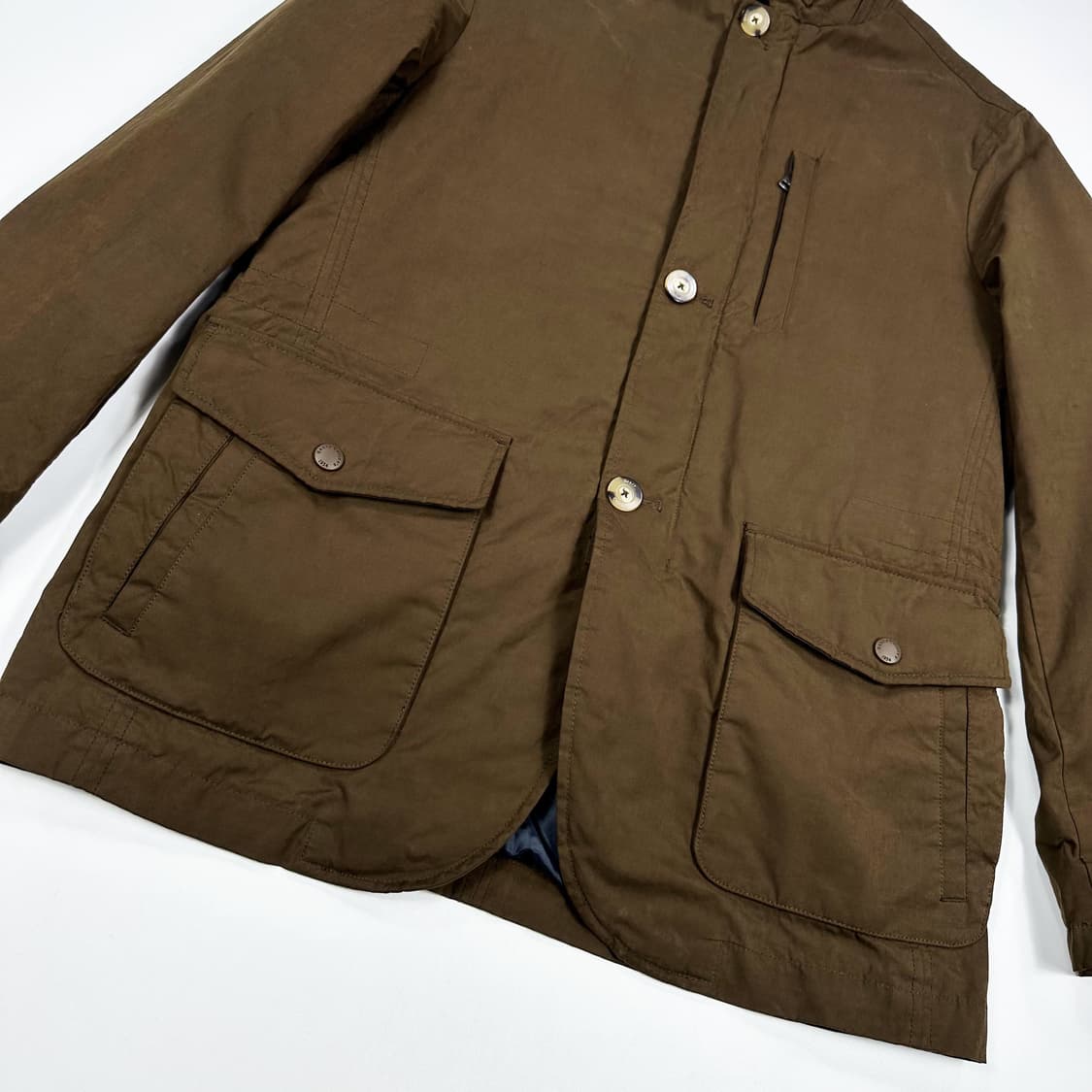 헨리코튼 클래식 브라운 왁스자켓 (L) 상품이미지3