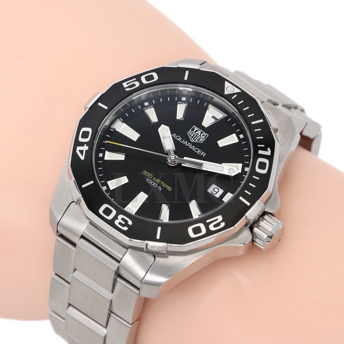 태그호이어 아쿠아레이서 블랙 스틸 워치 WAY111A 시계 상품이미지10
