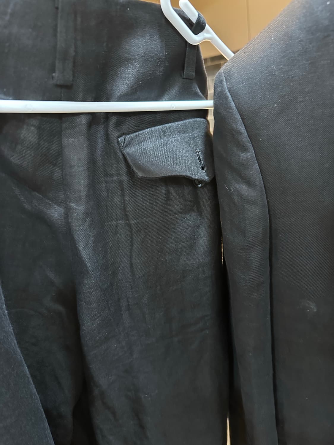 요지 야마모토 린넨 수트 자켓 사이즈 2 바지 3 상품이미지7