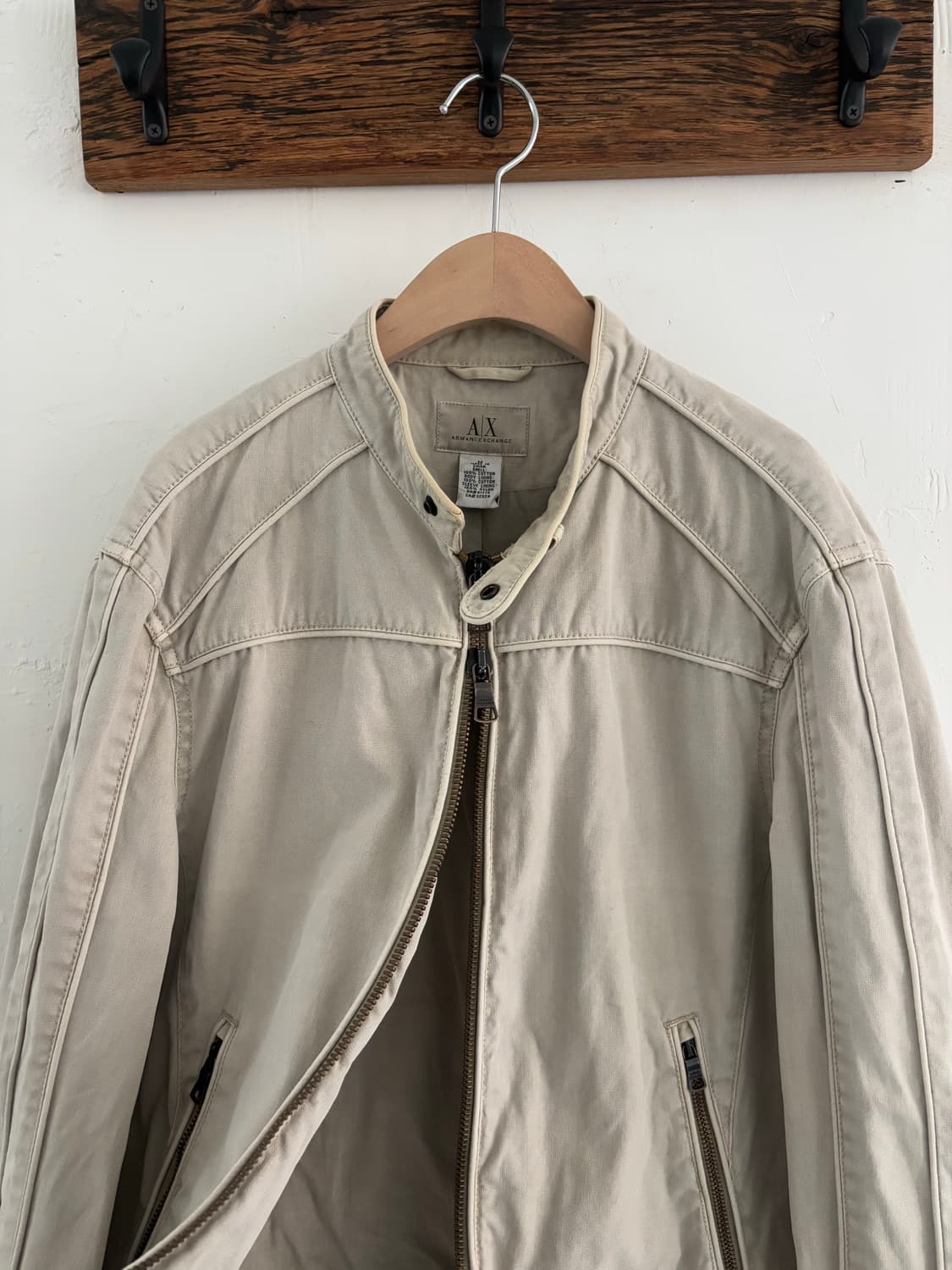 Armani Exchange 아르마니 익스체인지 파이핑 바이커 자켓  상품이미지5