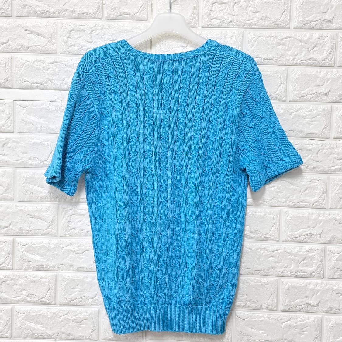 택포) M 폴로랄프로렌 반팔 꽈베기 니트 상품이미지4