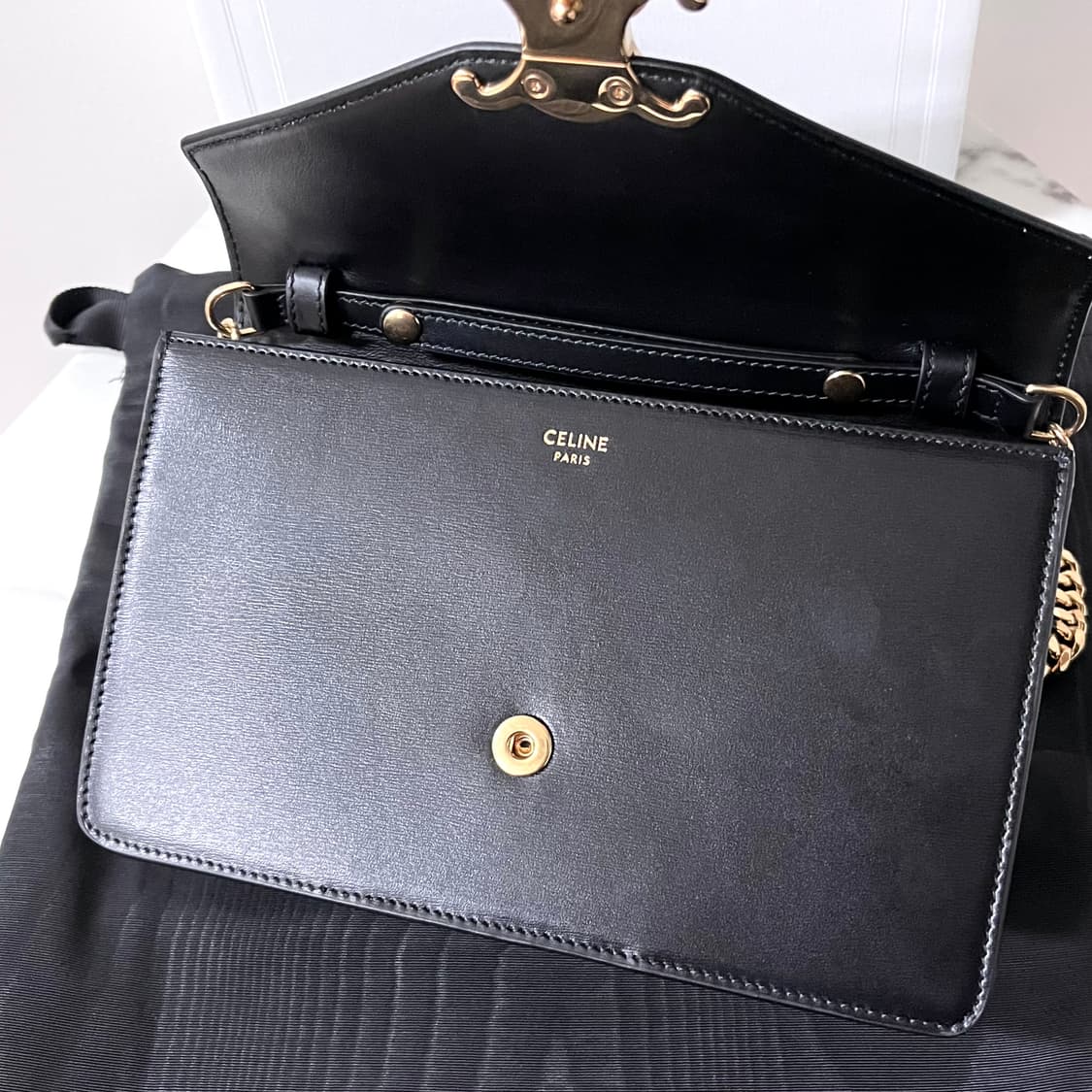 [S급/정품] 셀린느 마고 체인 지갑 가방 블랙 상품이미지4