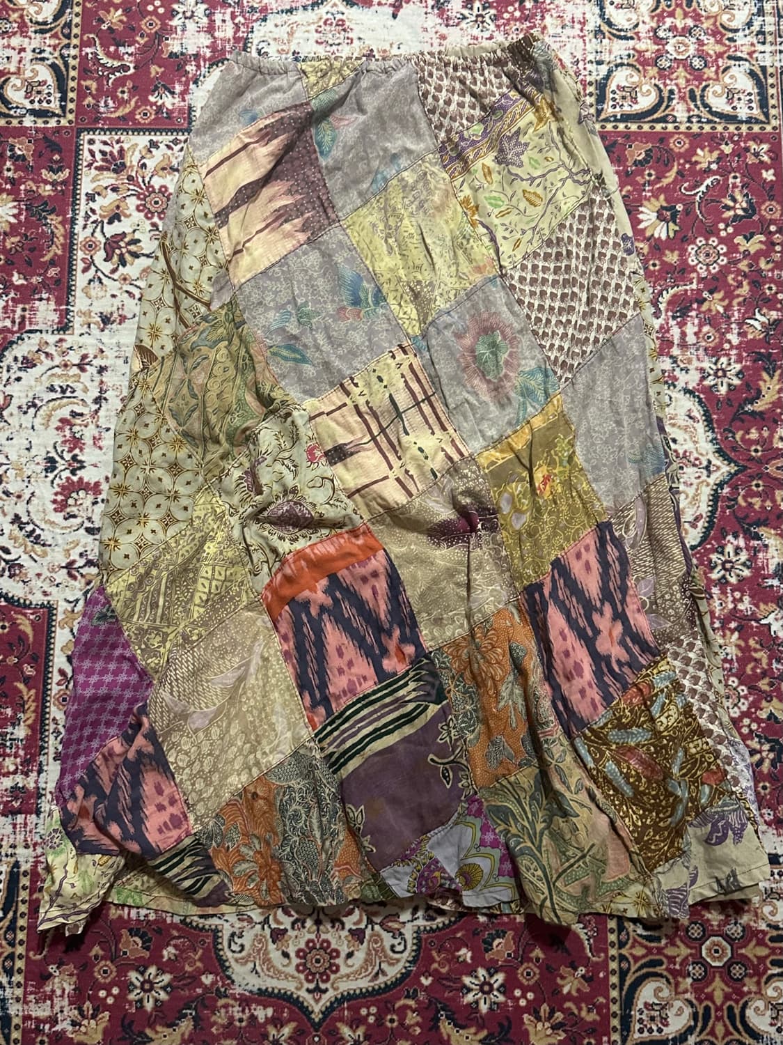 모리 레이스 스트랩 탑 패치 롱 스커트 코디 상품이미지6